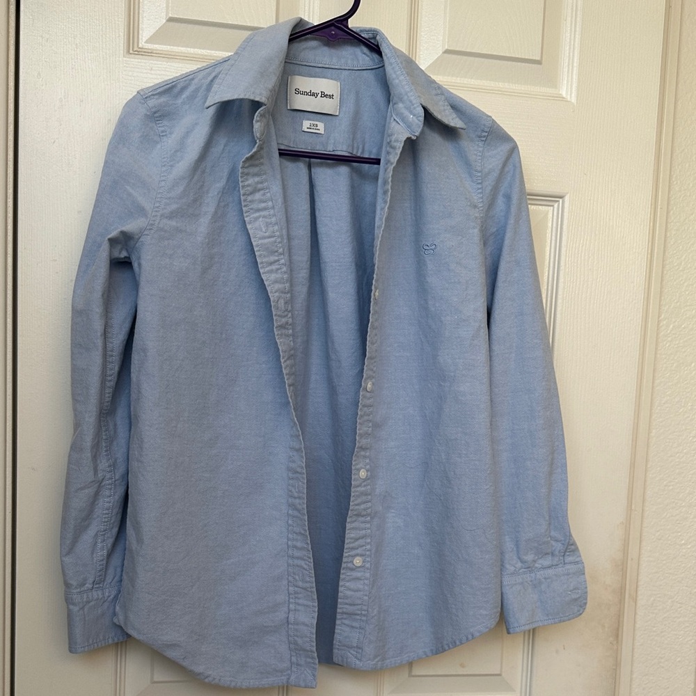 Sunday Best Sky Blue Casual Shirt